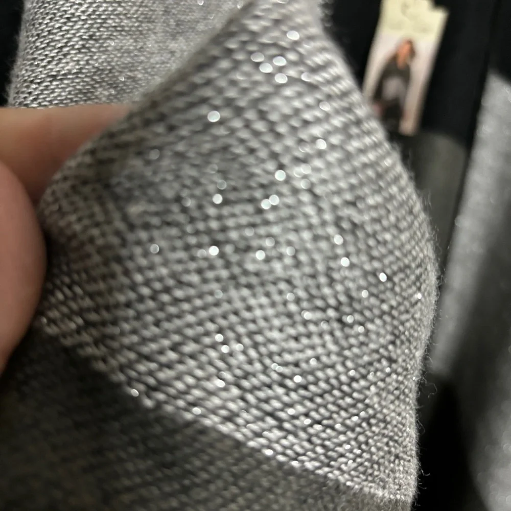 Charlie Paige New Cape / Blanket Wrap Silver, Black, Gray One Size Fits All - Picture 6 of 10